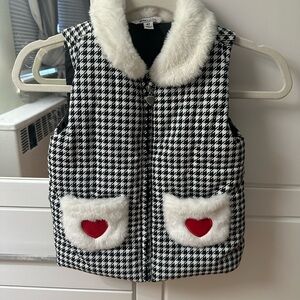 Kids Headquarters White Faux Fur Vest